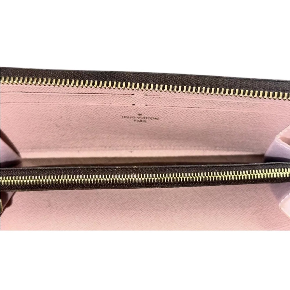 Louis Vuitton Monogram Clemence Wallet Rose Ballerine, COA, Microchipped - Picture 6 of 14